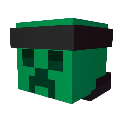 Gabba_Gonzo Minecraft avatar head, 3D render