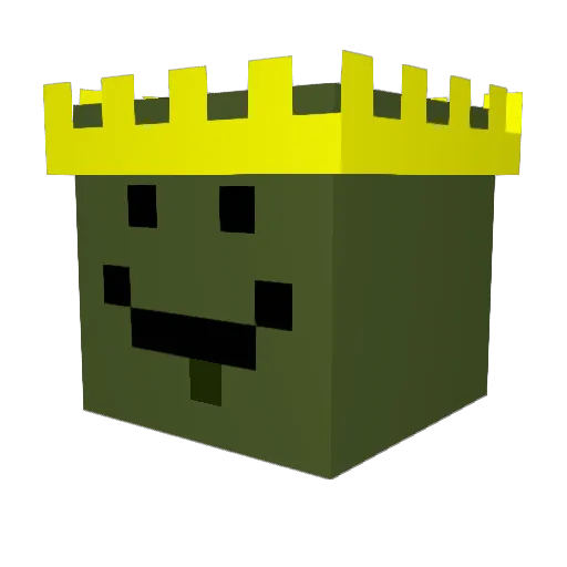 Gabbaaaau Minecraft avatar head, 3D render