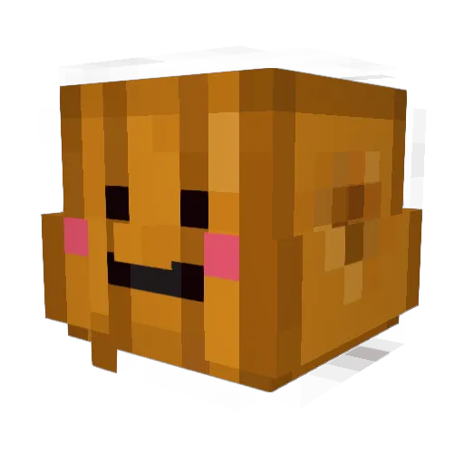 Gabbaen Minecraft avatar head, 3D render