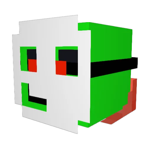GabbeMC Minecraft avatar head, 3D render