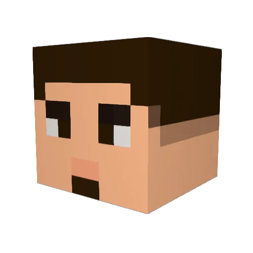 Minecraft-Avatar von Gabbe_Bajen: Kopf als 3D-Render