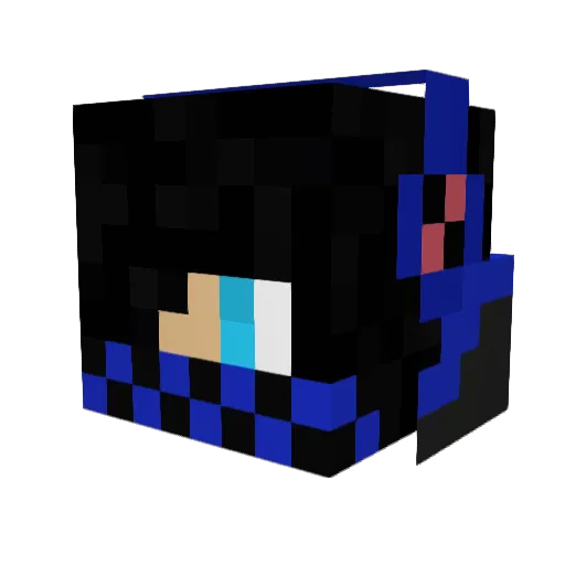 Gabbehockey Minecraft avatar head, 3D render