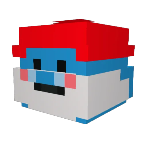GabbiBog06 Minecraft avatar head, 3D render