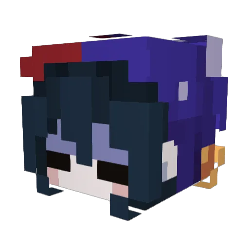 GabbianoAn Minecraft avatar head, 3D render