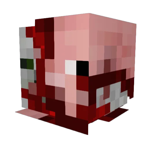 Gabbiano_100 Minecraft avatar head, 3D render