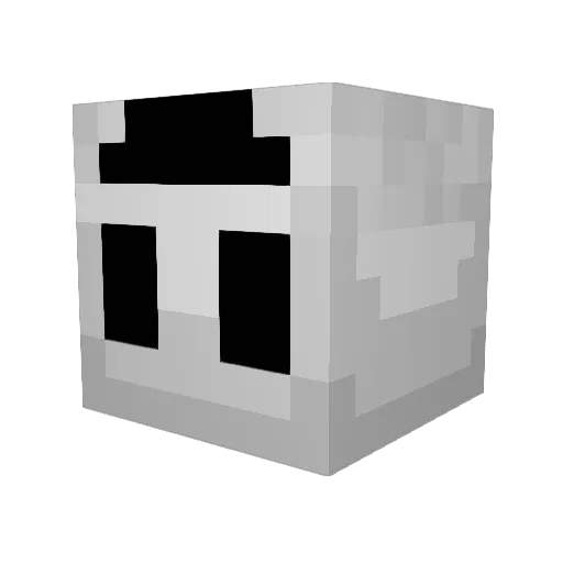GabboAllo Minecraft avatar head, 3D render