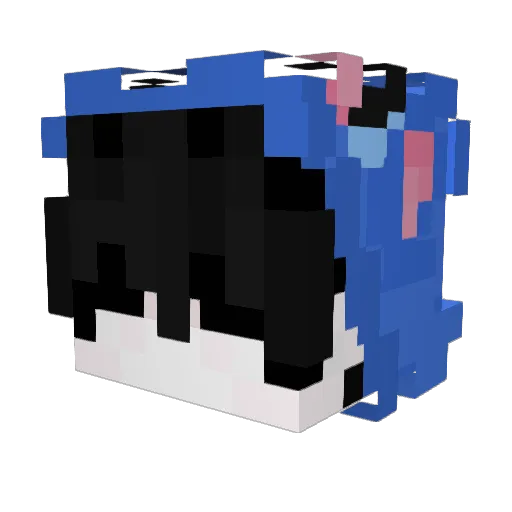 Gabbuuuu Minecraft avatar head, 3D render