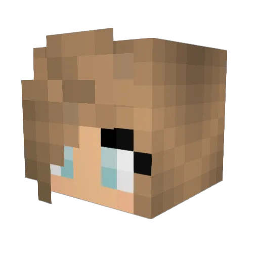 GabbyGurl58 Minecraft avatar head, 3D render