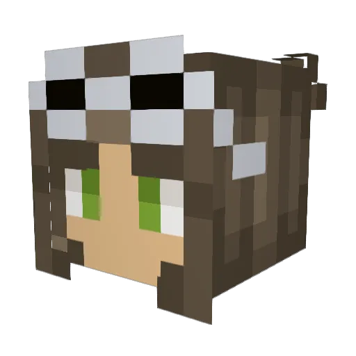 Gabby_7604 Minecraft avatar head, 3D render