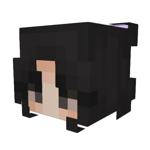 Gabby_X0X0 Minecraft avatar head, 3D render