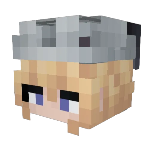 Gabbygonemad Minecraft avatar head, 3D render