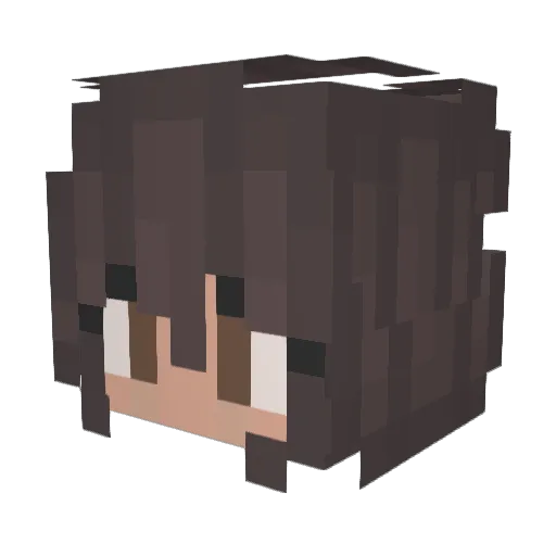 Gabbyjean51 Minecraft avatar head, 3D render
