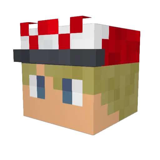 Gabe20201 Minecraft avatar head, 3D render