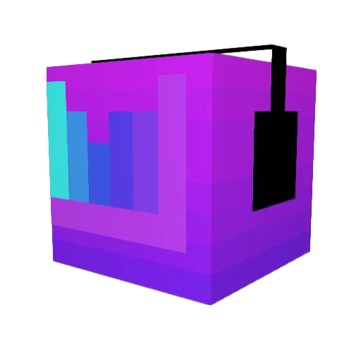 Gabe6out Minecraft avatar head, 3D render