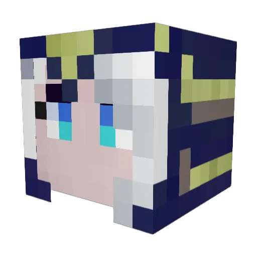GabeAshe Minecraft avatar head, 3D render