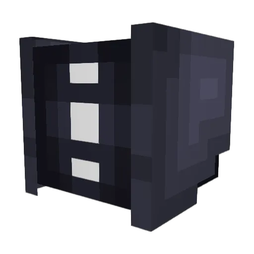 GabeFury Minecraft avatar head, 3D render