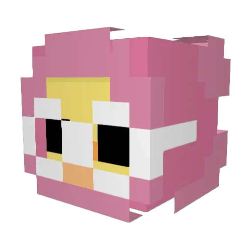 GabeHype Minecraft avatar head, 3D render