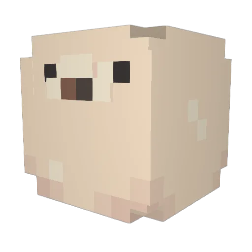 GabeInBush Minecraft avatar head, 3D render