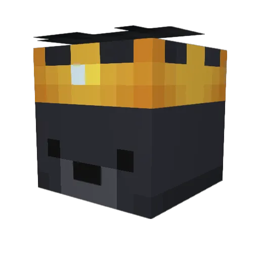 GabeItch_11 Minecraft avatar head, 3D render