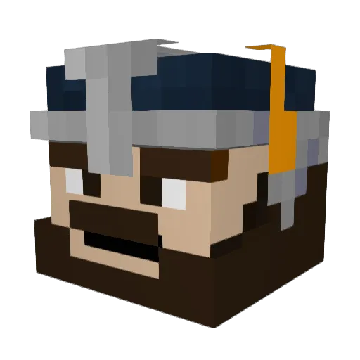 GabeMikey Minecraft avatar head, 3D render