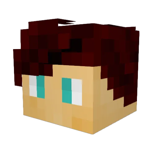 GabeSteve Minecraft avatar head, 3D render