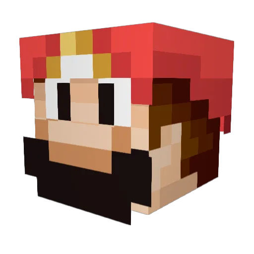 GabeTheDonut Minecraft avatar head, 3D render