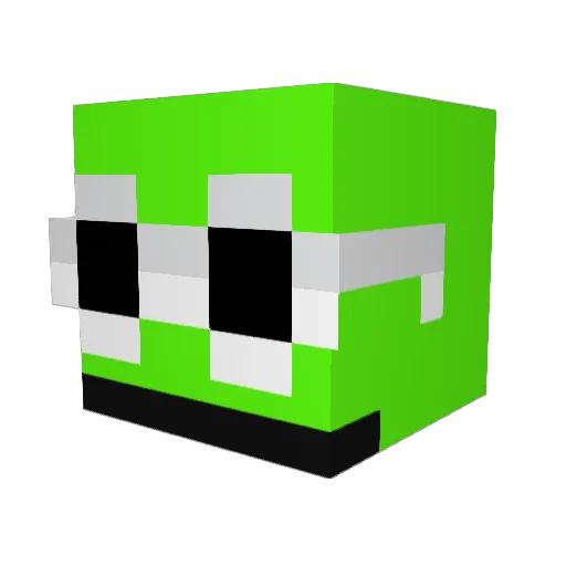 GabeThebeast_07 Minecraft avatar head, 3D render