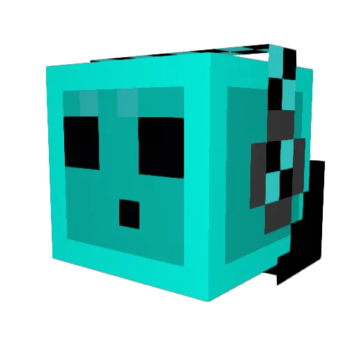 Gabe_Alt_15 Minecraft avatar head, 3D render