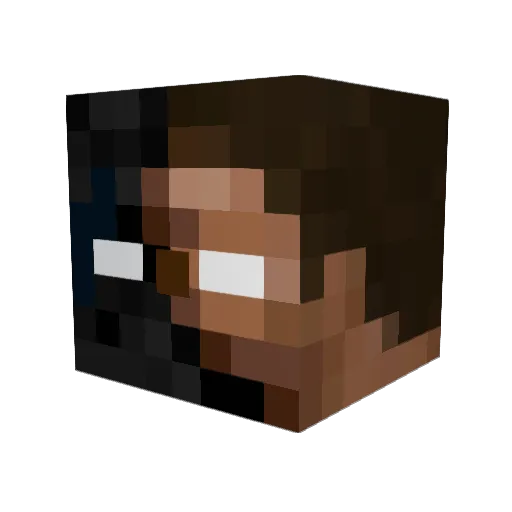 Gabeduhbabe Minecraft avatar head, 3D render