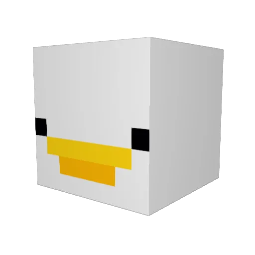 Gabegamer24 Minecraft avatar head, 3D render