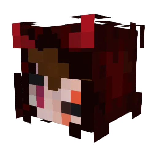 Gabehere12 Minecraft avatar head, 3D render