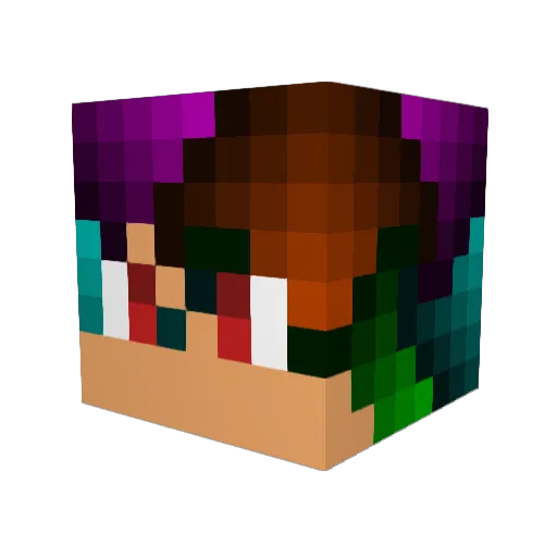 Gabelbogen2K Minecraft avatar head, 3D render