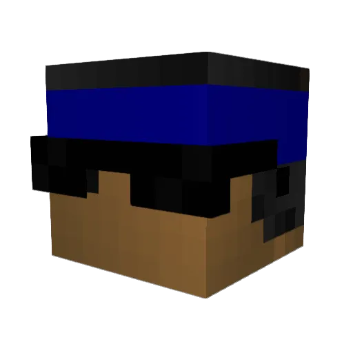 Gabem00 Minecraft avatar head, 3D render
