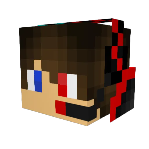 Gabes2210 Minecraft avatar head, 3D render