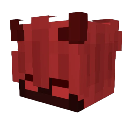 Gabesin Minecraft avatar head, 3D render