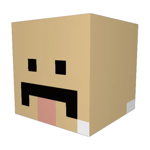 Gabesteroo Minecraft avatar head, 3D render