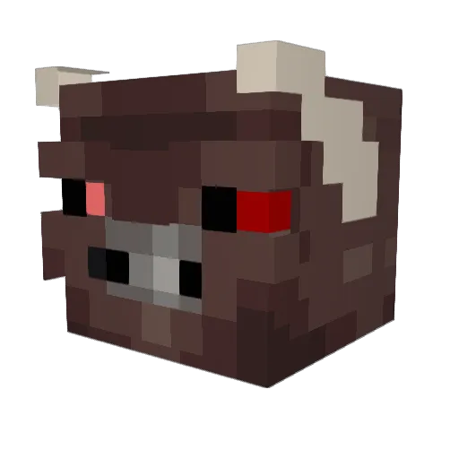 Gabfuyou Minecraft avatar head, 3D render