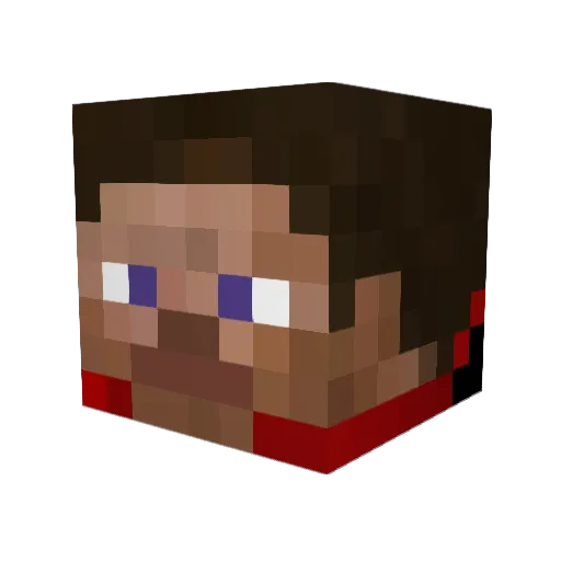 Gabgabygab Minecraft avatar head, 3D render
