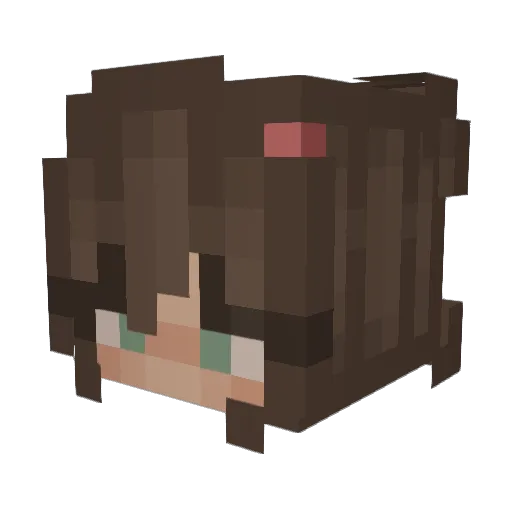 Gabi0628 Minecraft avatar head, 3D render