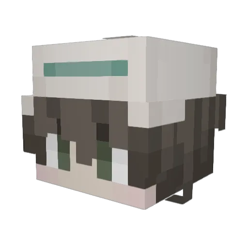 Gabi715 Minecraft avatar head, 3D render