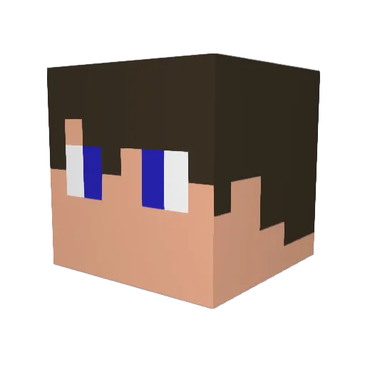 Gabi999xD Minecraft avatar head, 3D render