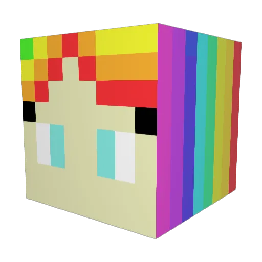 GabiLt2016 Minecraft avatar head, 3D render