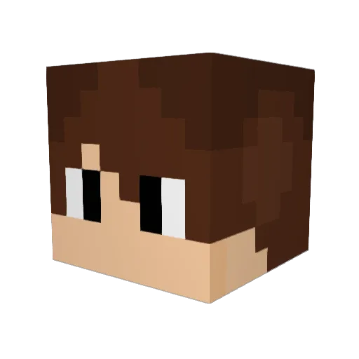 GabiNP Minecraft avatar head, 3D render