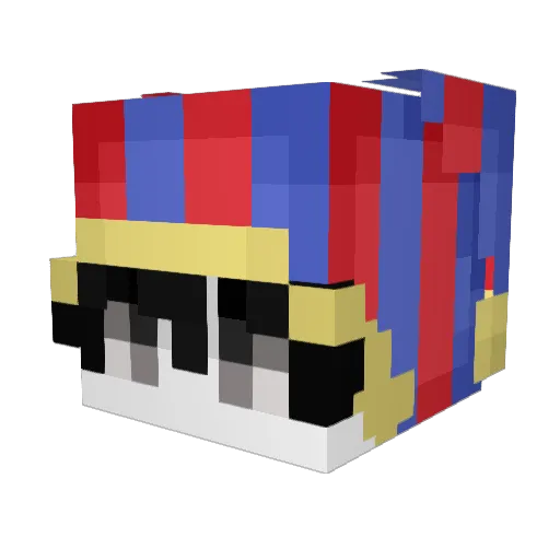 GabiPai3 Minecraft avatar head, 3D render