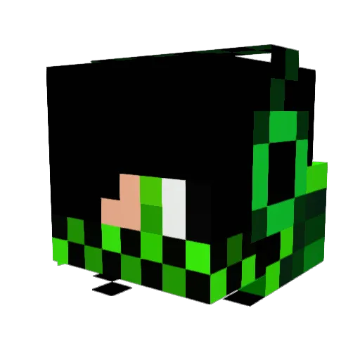 GabieTCG Minecraft avatar head, 3D render