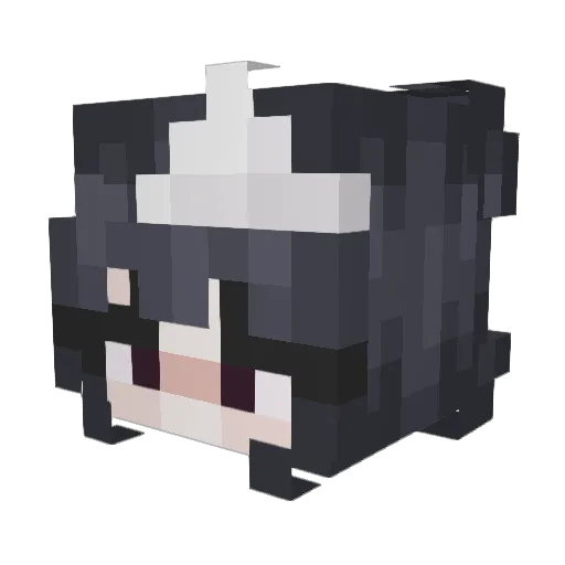 GabiixD Minecraft avatar head, 3D render