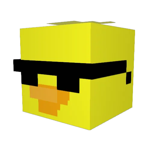 Gabika30 Minecraft avatar head, 3D render