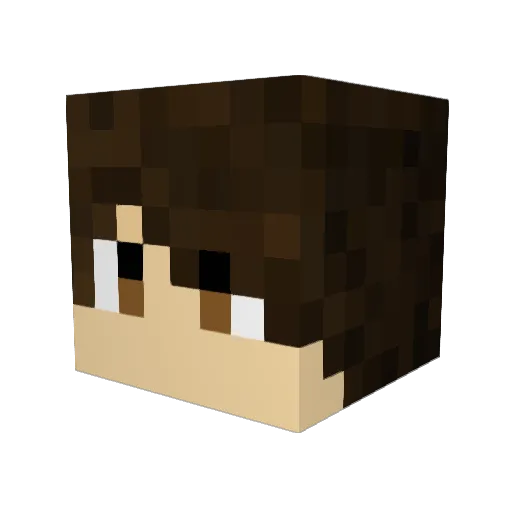 Gabilou37 Minecraft avatar head, 3D render