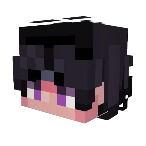 Gabimaro Minecraft avatar head, 3D render