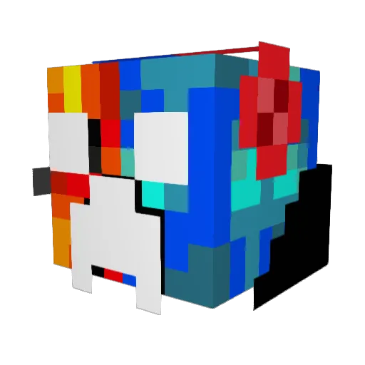Gabin_49 Minecraft avatar head, 3D render